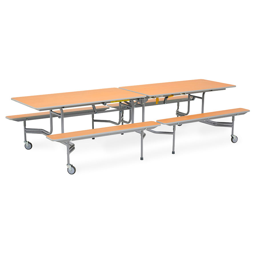 Rectangular Bench Mobile Folding Dining Unit