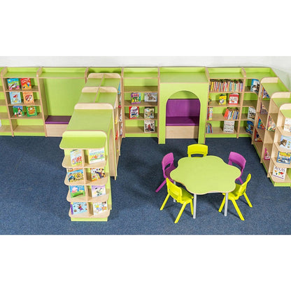 KubbyClass® D-End Cap Library Bookcase (3 Sizes)