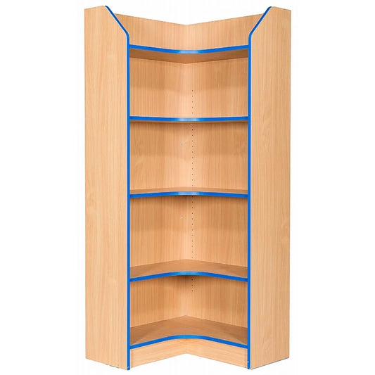 Smart Storage Corner Tall Bookcase 4 Shelves