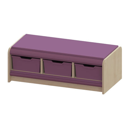 Trudy Triple Tray Storage Bench