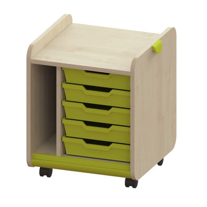 Trudy Mobile Small Pull-Out Classroom Storage Tray Unit