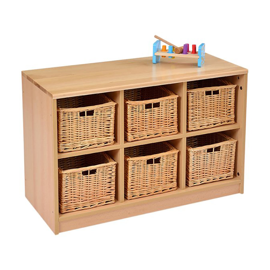 Rs Tray Storage Unit With Wicker Baskets