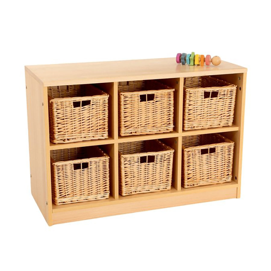 Rs Tray Storage Unit With Wicker Baskets