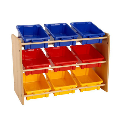 Rs Classroom Tidy With 9 Clear Or Coloured Plastic Trays