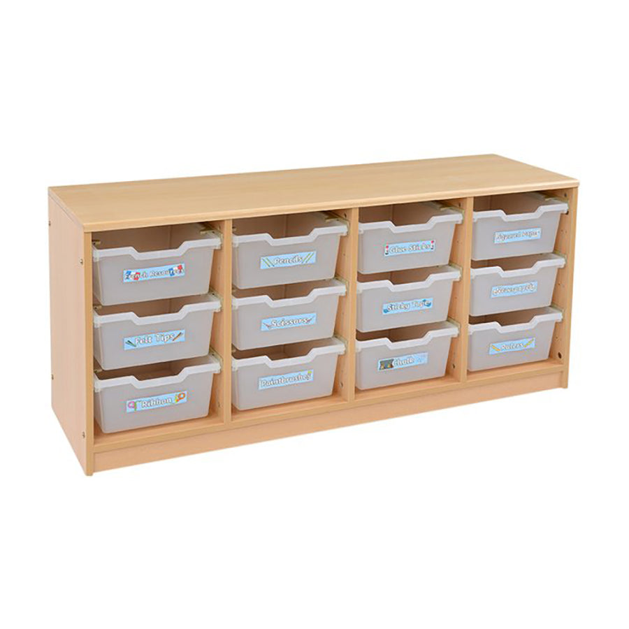 Rs 4 Bay A4 12 Deep Clear Tray Unit