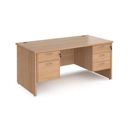 Maestro 25 Panel Desk with 2 pedestals (Available in800 2 sizes)