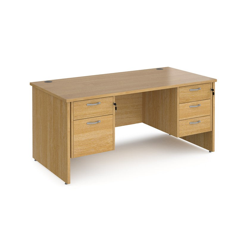 Maestro 25 Panel Desk with 2 pedestals (Available in800 2 sizes)