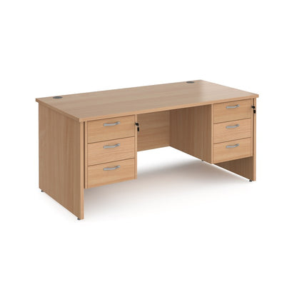 Maestro 25 Panel Desk with 2 pedestals (Available in800 2 sizes)