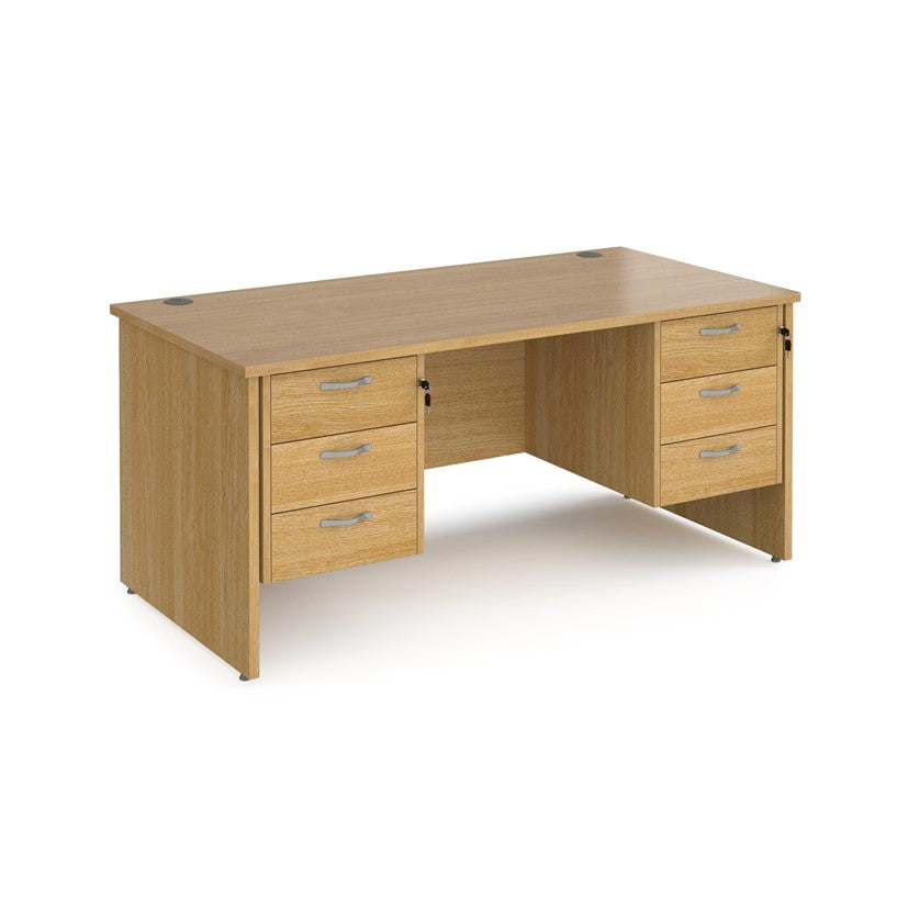 Maestro 25 Panel Desk with 2 pedestals (Available in800 2 sizes)