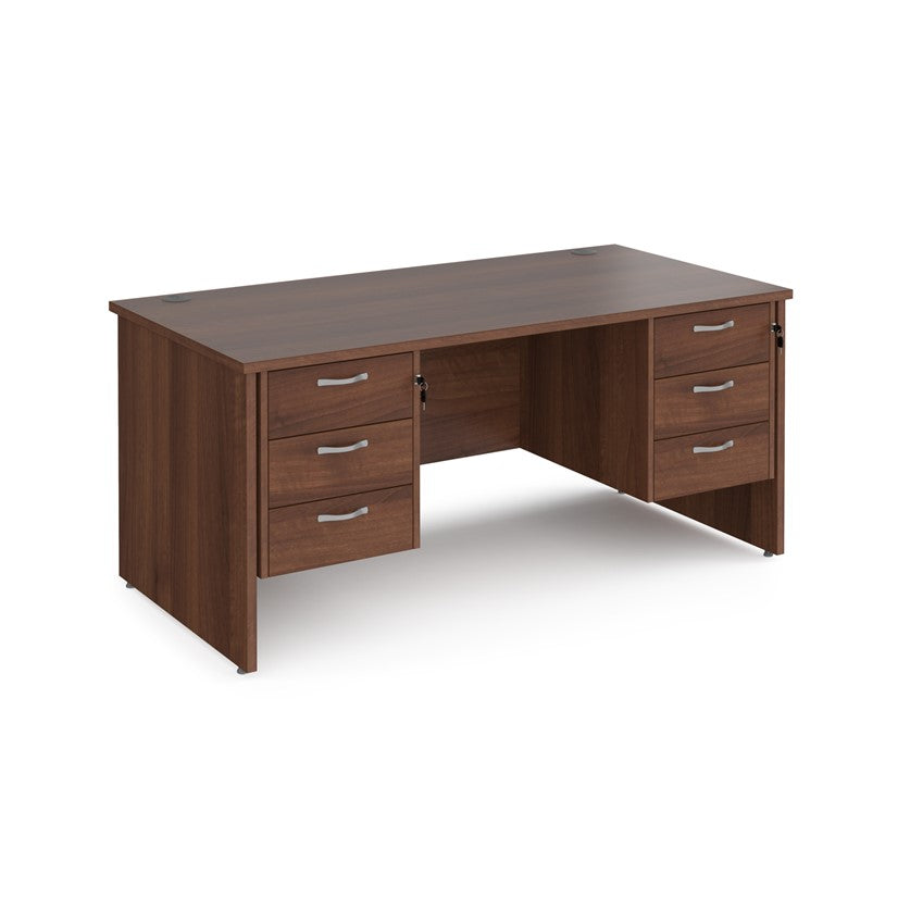 Maestro 25 Panel Desk with 2 pedestals (Available in800 2 sizes)