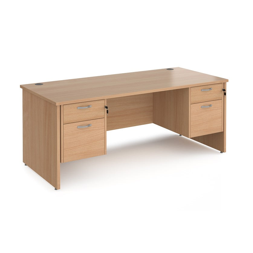 Maestro 25 Panel Desk with 2 pedestals (Available in800 2 sizes)