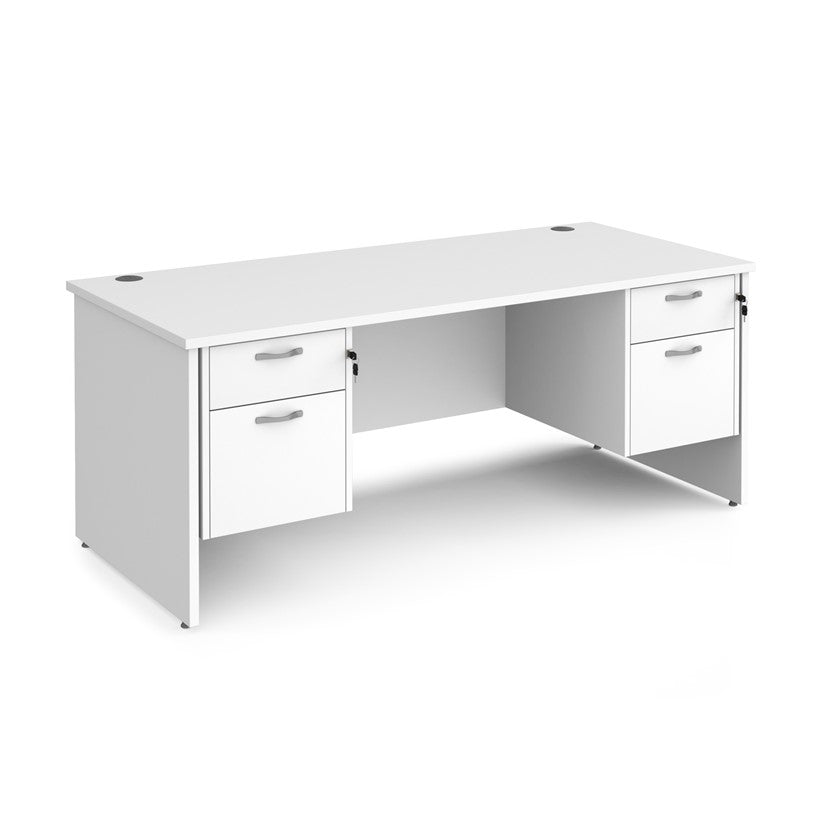 Maestro 25 Panel Desk with 2 pedestals (Available in800 2 sizes)