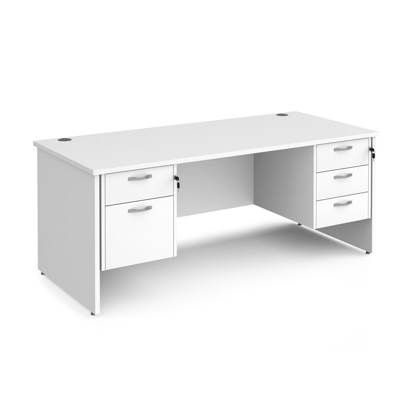 Maestro 25 Panel Desk with 2 pedestals (Available in800 2 sizes)