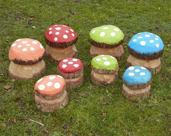 Medium Mushroom Painted