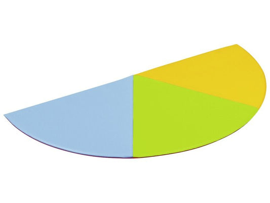 Tri-Coloured Double Sided Semi Circular Mat