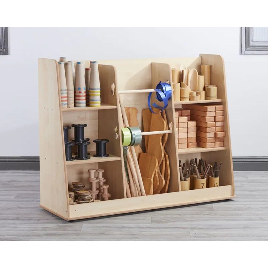 Loose Parts Free Standing Shelf Unit - Maple