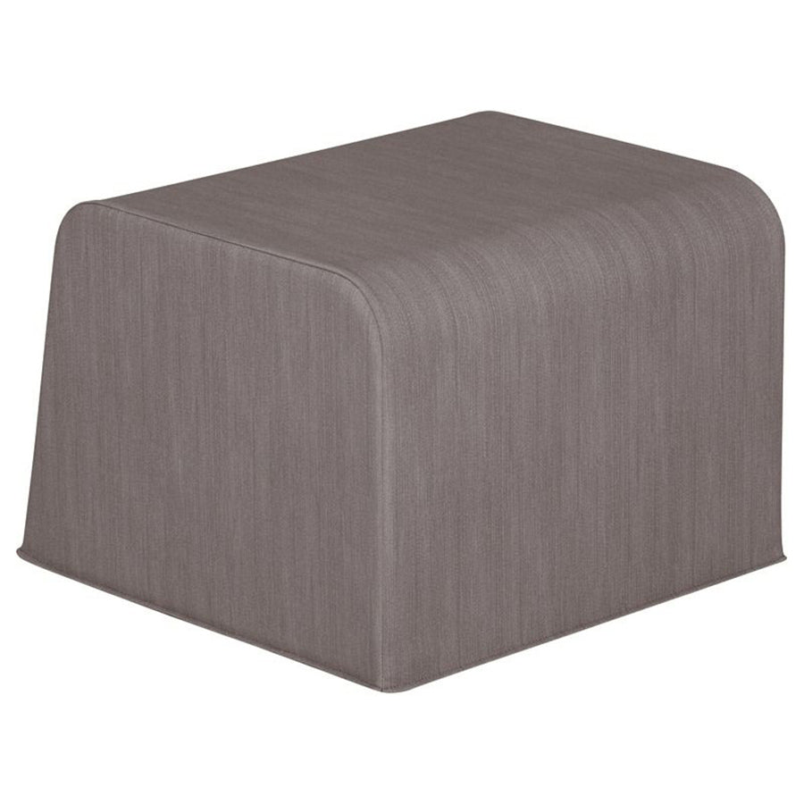 Wesco Basic Vinyl Fabric Square Pouffe ottoman