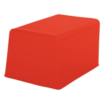 Wesco Basic Vinyl Fabric Square Pouffe ottoman