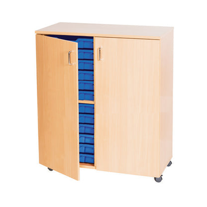 Smart Storage 20 Tray Double Static Unit Lockable Doors