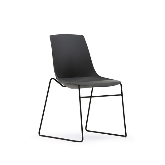 Arlo Shell Stacking Side Chair with Skid Frame