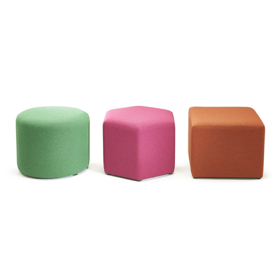 Hexagon, Round and Square Stools