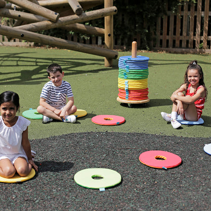 Rainbow™ Circular Mats Pack of 32 & Donut™ Trolley