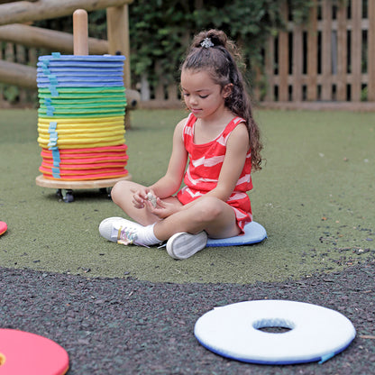 Rainbow™ Circular Mats Pack of 32 & Donut™ Trolley