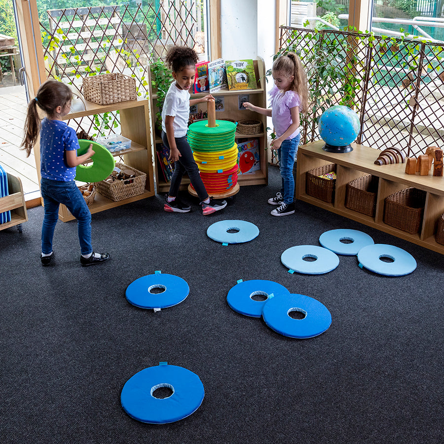 Rainbow™ Circular Mats Pack of 32 & Donut™ Trolley