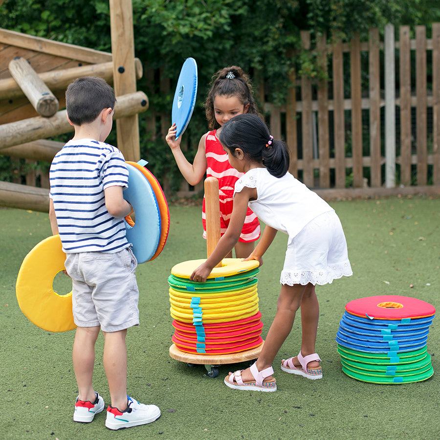 Rainbow™ Circular Mats Pack of 32 & Donut™ Trolley