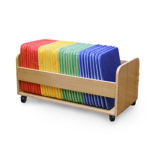 Rainbow™ Square Mats pack of 32 & Tuf 2™ Trolley