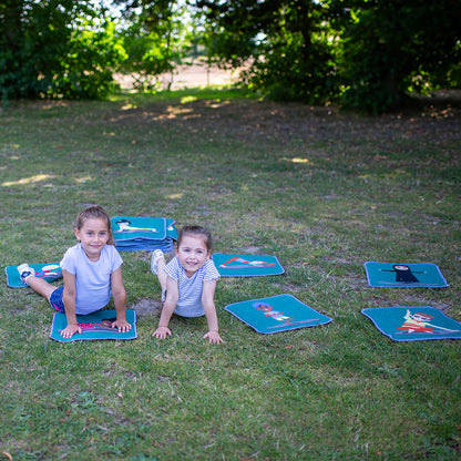 Yoga Position Mini Carpets with Holdall