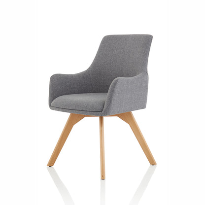 Carmen Wooden Leg Visitor Chair