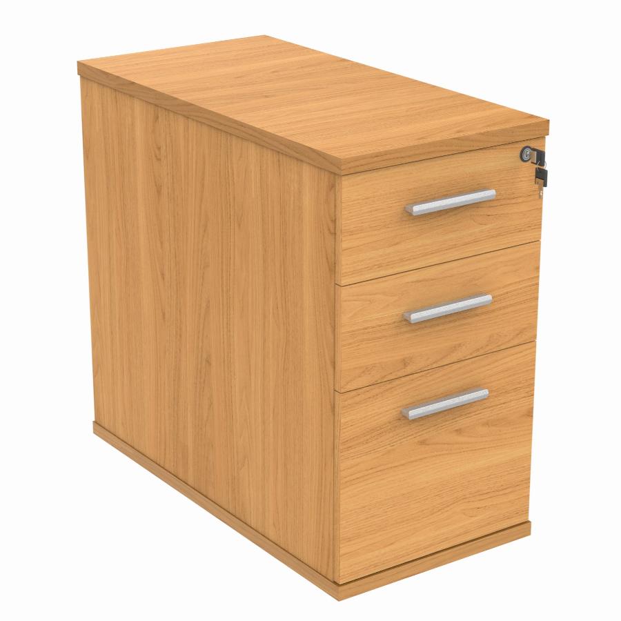 WORKSPACE NOW 3 DRAWER DESK HIGH PEDESTAL D800MM BEECH