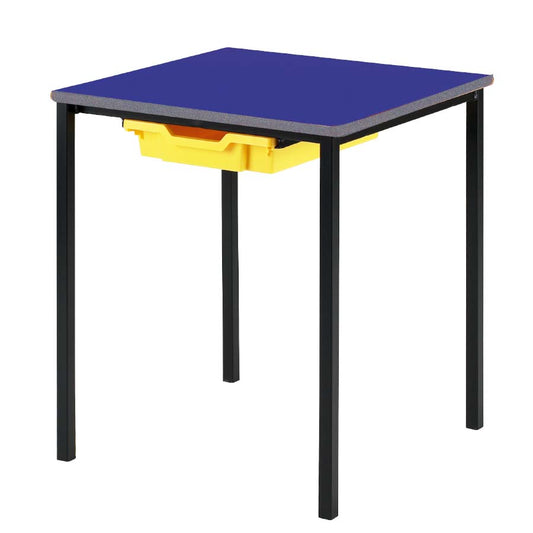 Morleys Fully Welded Classroom Table 600x600 ABS Edge with Tray