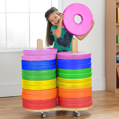 Donut™ Multi-Seat Trolley with 24 Cushions