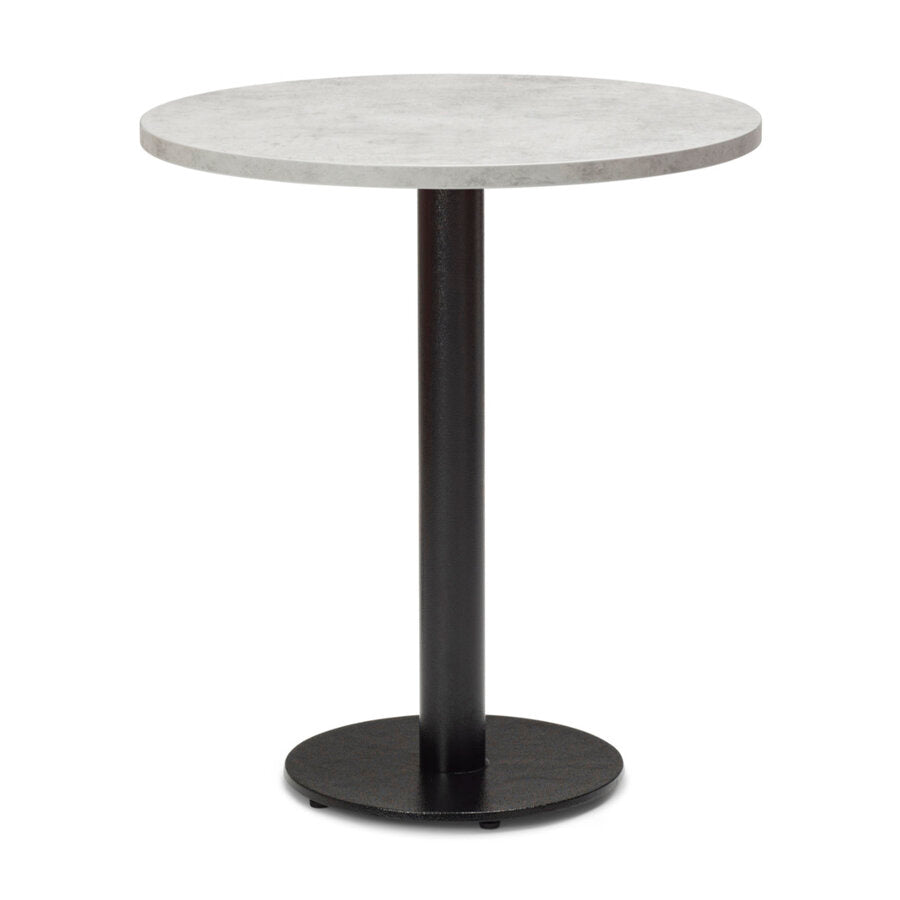 Forza Black Cast Metal Dining Base with 700mm Square or Round MFC Top