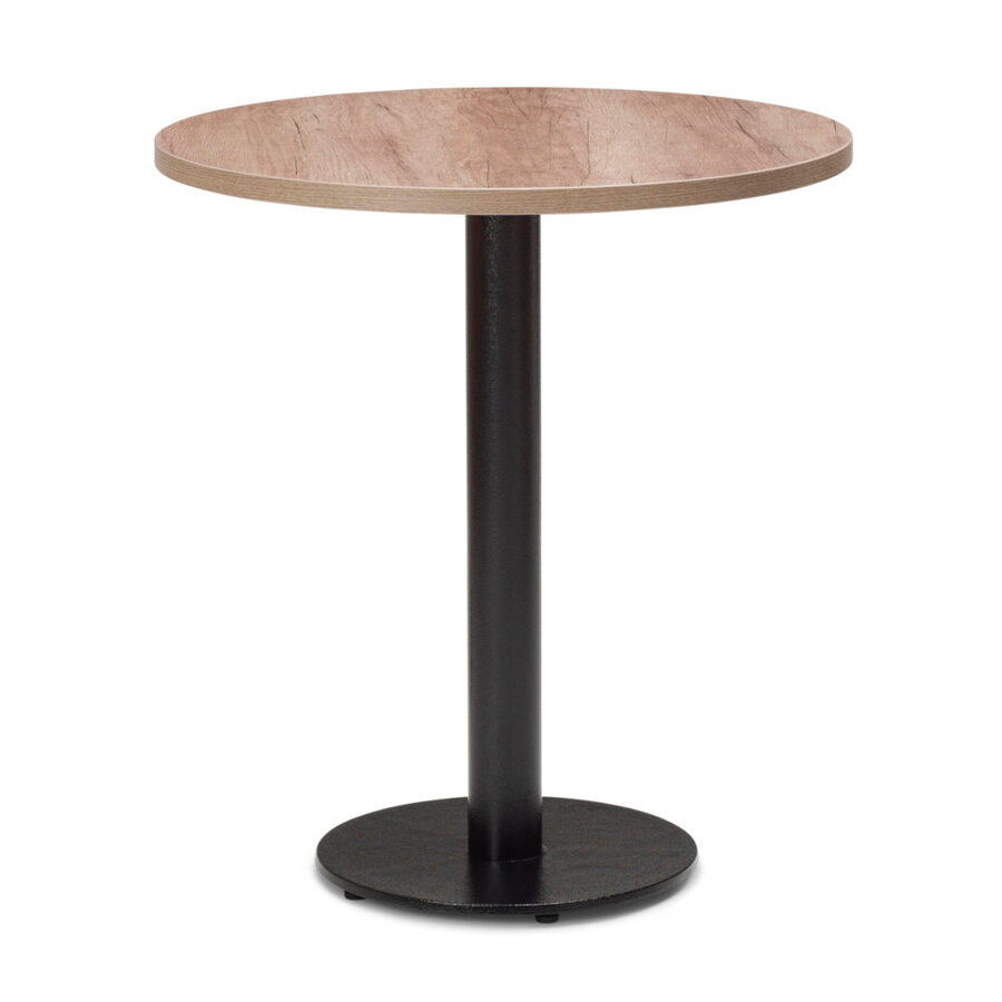 Forza Black Cast Metal Dining Base with 700mm Square or Round MFC Top