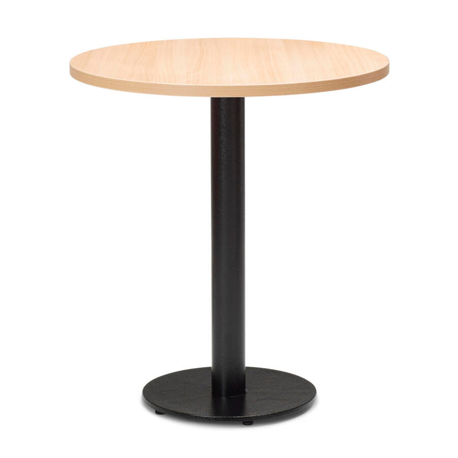 Forza Black Cast Metal Dining Base with 700mm Square or Round MFC Top