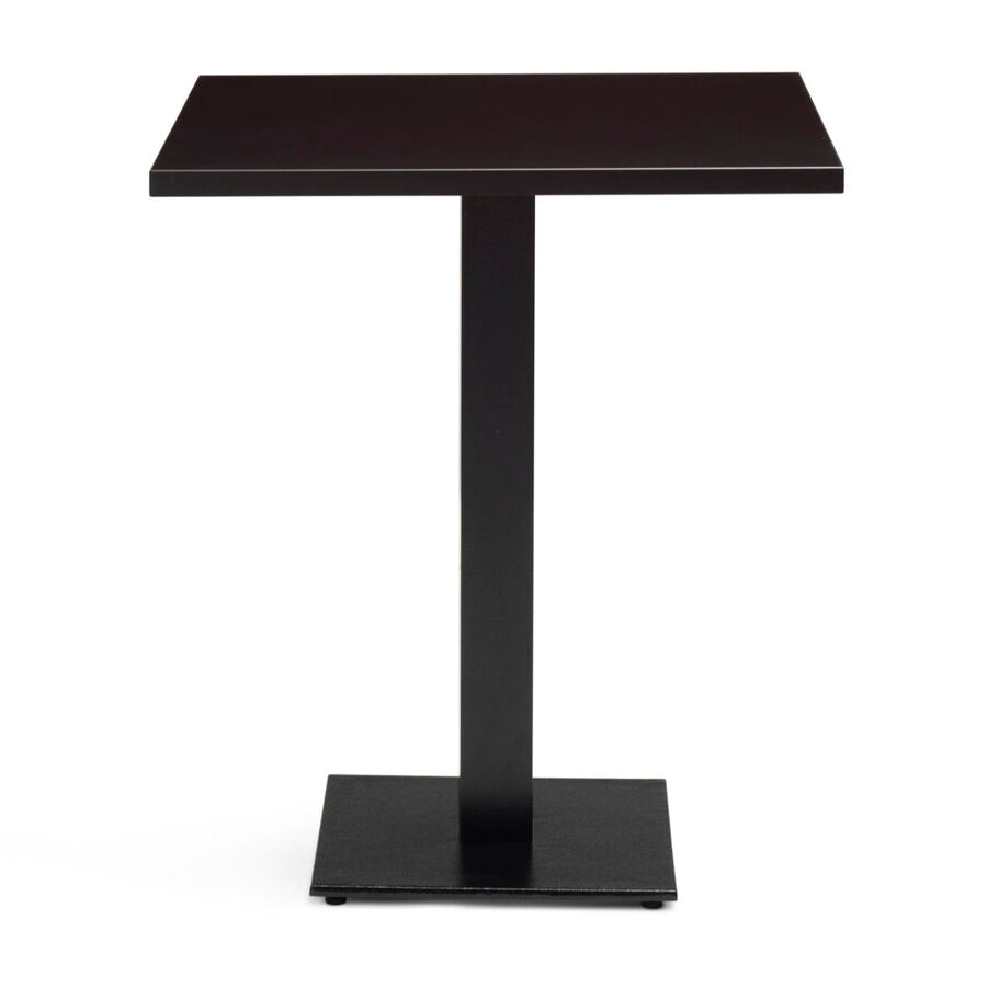 Forza Black Cast Metal Dining Base with 700mm Square or Round MFC Top