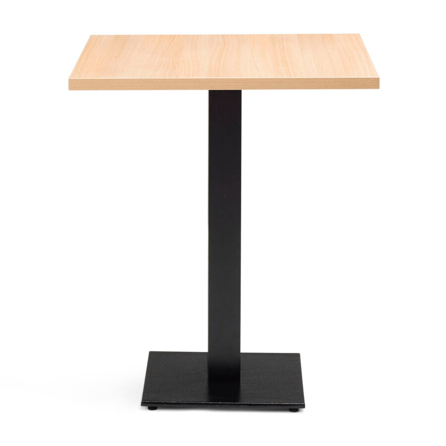 Forza Black Cast Metal Dining Base with 700mm Square or Round MFC Top