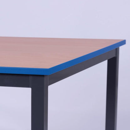 Morleys Fully Welded Height Adjustable Classroom Table 1200x600 Trapezoidal ABS Edge