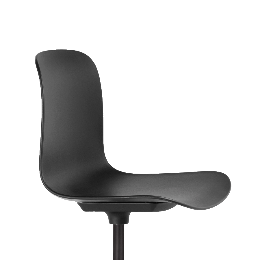 Flux Task Stool Traffic Black seat view