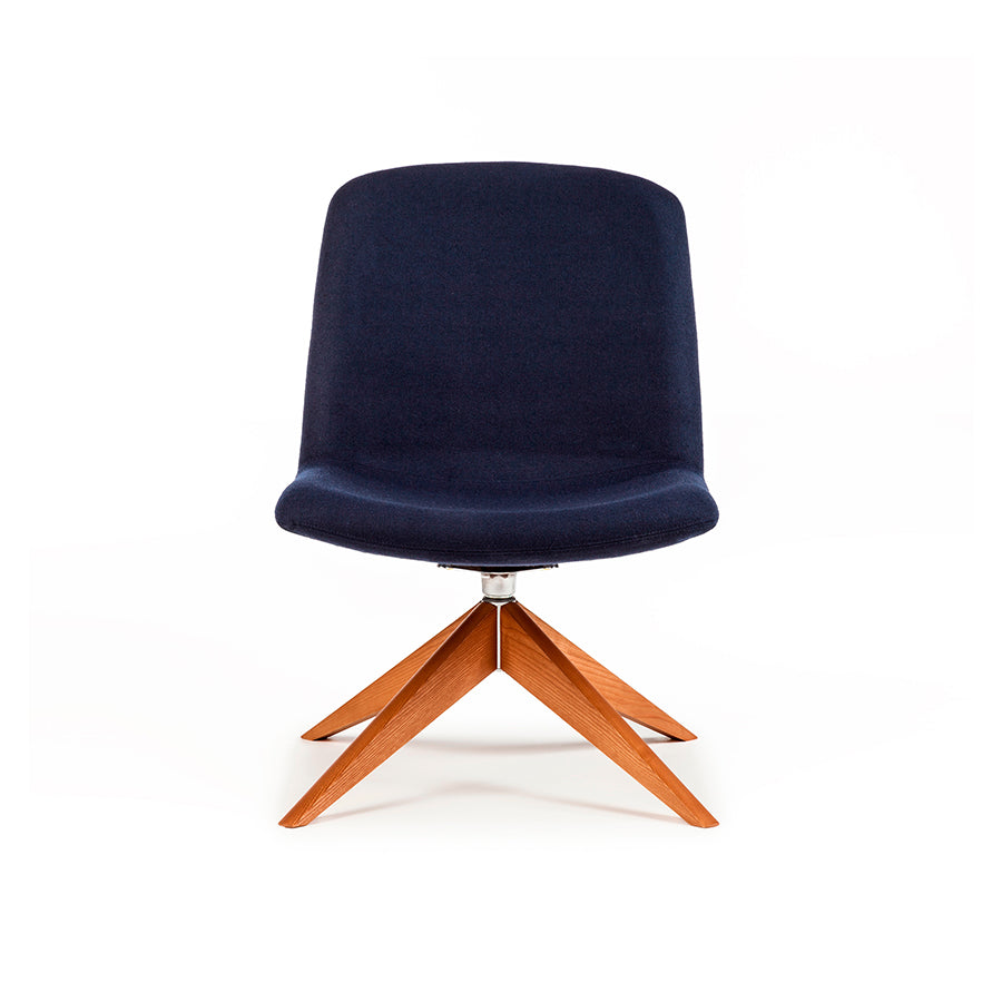 Herbie Lounge Chair with Solid Ash Pyramid Base