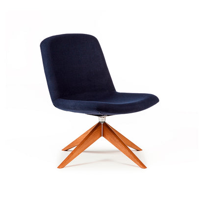 Herbie Lounge Chair with Solid Ash Pyramid Base