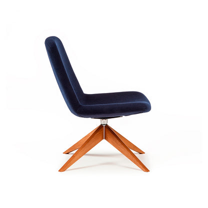 Herbie Lounge Chair with Solid Ash Pyramid Base