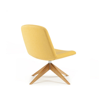 Herbie Lounge Chair with Solid Ash Pyramid Base