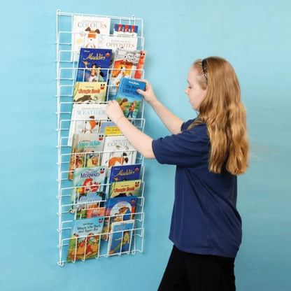 Vertical Wall Mounted Book Rack