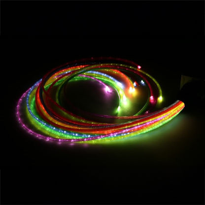 Mains White Sensory Twinkle Light Source With 15 1000Mm Jumbo Rainbow Strands