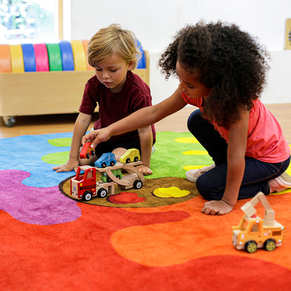 Circular Colour Palette Carpet 2000mm