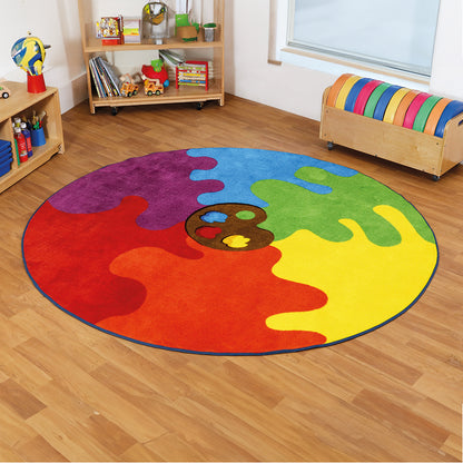 Circular Colour Palette Carpet 2000mm